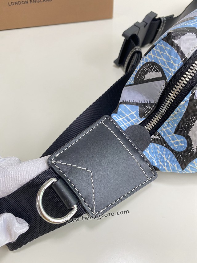 Burberry專門店新款腰包 巴寶莉環保帆布男女款腰包胸包挎包 yxb1061
